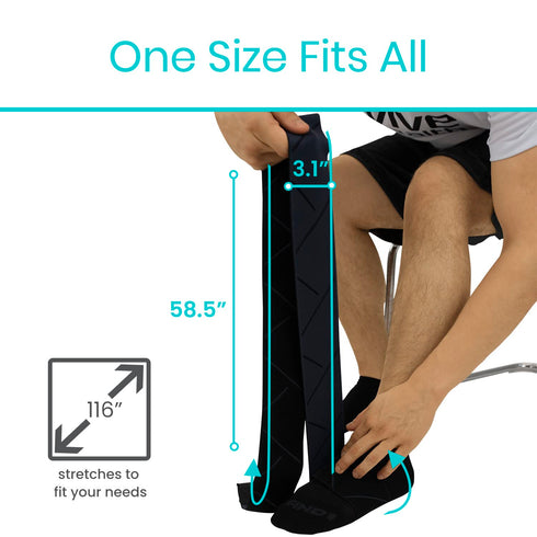 Vive Elastic Knee Wrap, Compression Bandage for Pain Relief in Ankle, Foot, Calf & Wrist