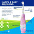 brush-baby BabySonic Infant and Toddler Electric Toothbrush - Ages 0-3 Years, Smart LED Timer and Gentle Vibration,