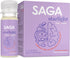 SAGA Organic Sleep Shots, Adaptogens & Mushrooms, Valerian Root, Reishi, & GABA, Lavender 2oz Shots (6-Pack)