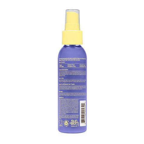 Sun Bum Blonde Tone Enhancer 4 oz | Paraben-Free Purple Leave In Treatment for Blondes, Gluten and Cruelty Free