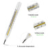 ?&? Clinical Glass Thermometer for Underarm 2PCS - Classic Non Digital Thermometer for Adults - Medical Fever Thermometer - Accurate Easy Reading by HARIKA LIFE