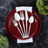 Infinity Flatware White Disposable Soup Spoons - 32 Count | Stylish Premium Plastic Cutlery for Elegant Dining Experience