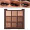 Neutral Nude Brown Eye Shadow Palette, Rose Gold Dark Brown Bronze Naked Cream Eyeshadow, Highly Pigmented Natural