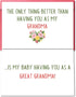 Pstyteos Funny Pregnancy Card for Grandma, the Only Thing Better than Having You