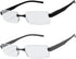 Success Eyewear Reading Glasses Set of 2, Rimless Ultra Lightweight Comfort Glasses for Men and Women, 1.25