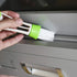 Multifunction Cleaning Brush for Car Air Vent, 2 Microfiber Sleeves for Keyboard, Window, Blinds Cleaner