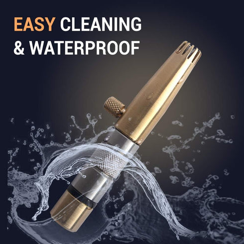 ROYAL Premium Nose Hair Trimmer for Men, Manual, Battery-Free, Waterproof, Brass & Stainless Steel, ET-32
