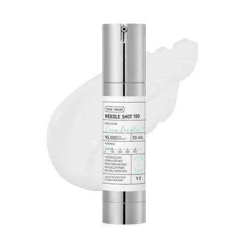 VT COSMETICS CICA Reedle Shot 100 Essence, Daily Face Essence for Soft Skin with Centella Complex - 1.69Fl Oz (50ml)