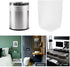 Small Trash Bags, 4 Gallon, Clear White, Waste Basket Bin Liners for Bathroom, Kitchen, Office, Home, 125 Count