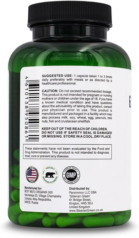 6 Super Probiotics, 120 Capsules, Traditional Formula with Bifido & Lacto Acidophilus for Digestion