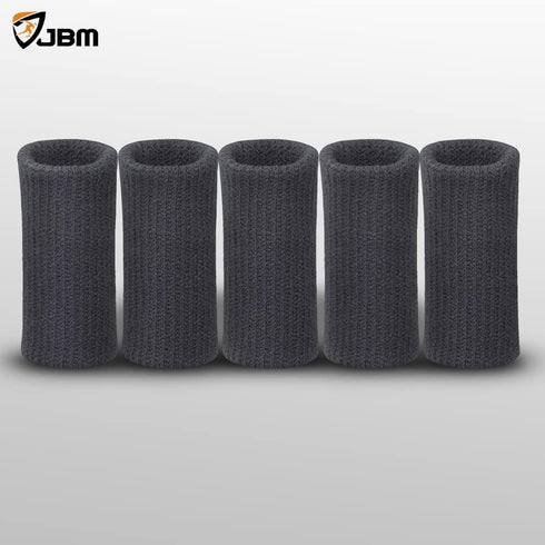 JBM Finger Sleeves 5 Pack, Sport Finger Brace Protector Compression Sleeve for Arthritis