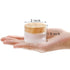 ZENFUN 12 Packs 30Ml/Gram Glass Cosmetic Containers with Lids, Round Frosted Glass Jars Small Empty Glass Sample Jars, Refillable Travel Jars for Cream, Toiletries, Lotions, Lip Balm DIY