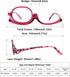 Sehnsucht 2 Pairs Eye Makeup Reading Glasses, Womens Magnifying Cosmetic Readers for Makeup Application