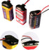 25 Pcs 9V Battery Clip Connector, Short Cable Connection 15cm Length (T Type Leather Shell)
