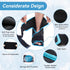 NEWGO Black Ice Pack Wrap for Foot, Plantar Fasciitis Relief, Gel Cold Pack for Ankle Swelling & Sprained Heels