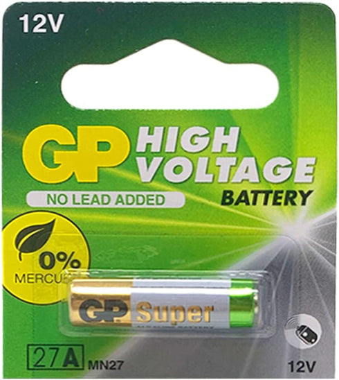 GP 27A Alkaline Battery 12V - Pack of 2