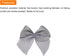 MECCANIXITY 50Pcs Mini Satin Ribbon Bow, 1" Mini Fabric Flower Bows for Craft DIY Sewing Wedding Birthday Party (Grey)