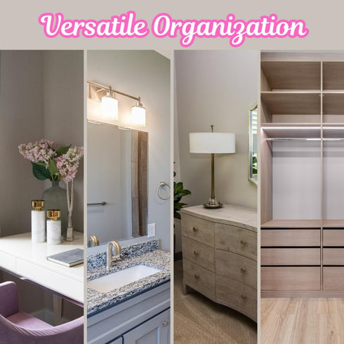 Makeup Organizer with Drawers, Bathroom Storage for Skincare and Vanity, Countertop Makeup Organizer