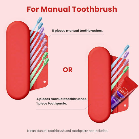 Silicone Electric Toothbrush Travel Case, Manual Toothbrush Travel Cover for Men and Women,Toothbrush Holder