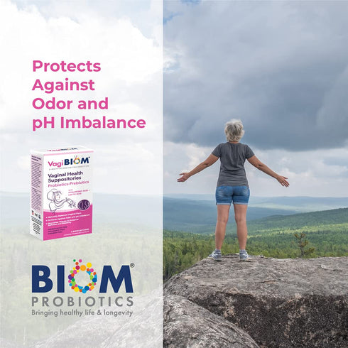 VagiBiom Lactobacillus Suppository: Microbiome Flora balance and Odor Control Regimen; Balance and Nourishes Healthy