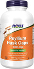 Psyllium Husk Caps 700 mg with 50 mg Apple Pectin, Intestinal Health*, NOW Supplements, 360 Veg Capsules