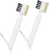 HJZHII 2Pcs Kitchen Cleaning Scrub Brush, 4 in 1 Deep Gas Stove Brass