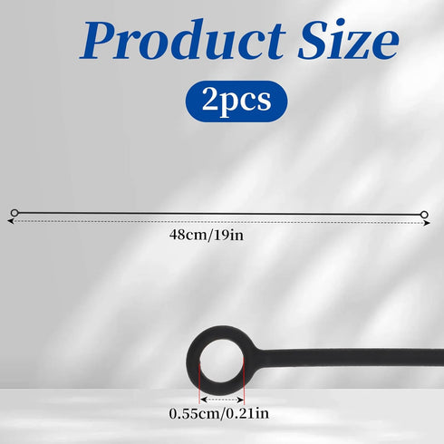 Earplugs Connector Cord, 2 Pieces Flexible Silicone Earplug Lanyard Safety Cord for Earplugs with Removable Tips Keep Your Earplugs Safe (No Earplugs)