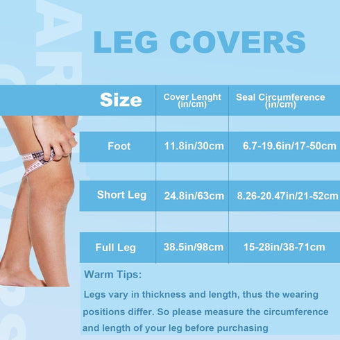 Non-Slip Cast Covers for Shower Leg Adult Short Leg Cast Bag Keep Bandage Dry Reusable Shower Boots for Foot, Knee
