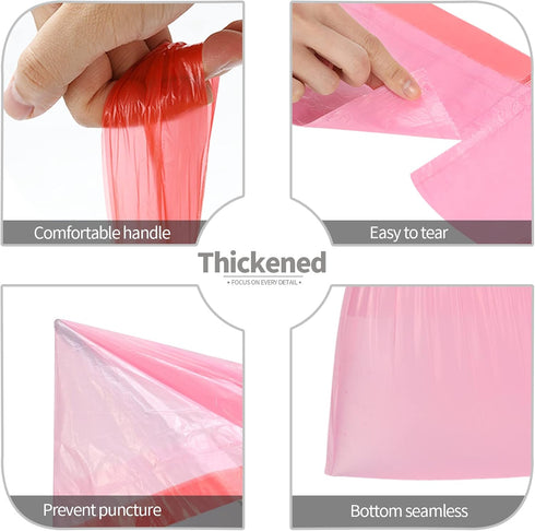 4 Gallon Drawstring Garbage Bags, 60 Counts, Drawstring Trash Bags for Office, Bathroom