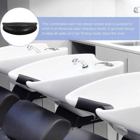 Shampoo Bowl Gel Neck Rest, Hair Wash Gel Neck Pillow Salon Hair Shampoo Bowl Gripper Comfortable Soft PVC Gel Neck Cushion Pillow for Spa Hair Salon Wash Sin Basin Tool (Style-1) by ZJchao