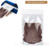 Clear Zipper Stand Up Pouch Bag, 100Pcs 7.0x10.2 Heat Sealable Zip Lock Snack Food Tea Packing Pouches