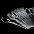 AKOAK 100 Count Mini Clear Plastic Disposable Spoons for Dessert, Appetizer, Ice Cream, and Soup