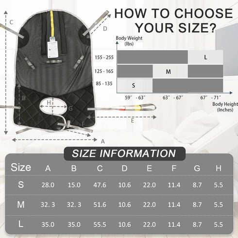 Shower,500lbs EZ Assistive Easy Fit Full Body Lift Sling,Patient Lift Sling for Transfer,Lift Sling for Toileting,Lift