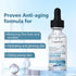 Miracle Glow Anti Aging Hyaluronic Acid Serum for Face with Vitamin C, E - Skin Brightening, Hydrating Collagen Boost