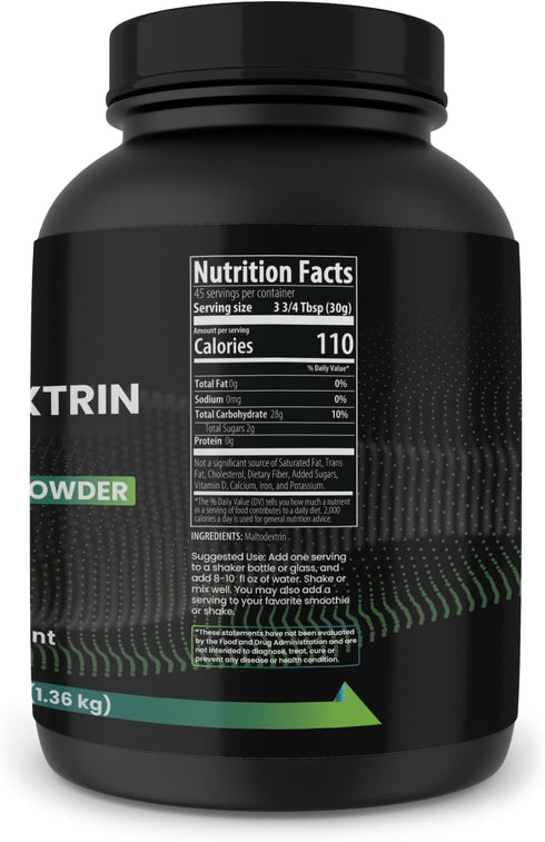 PURE ORIGINAL INGREDIENTS Maltodextrin, 3 lb, No Fillers, Unflavored