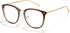 Cyxus TR90 Cat Eye Women Eyewear Frames - Round Stylish Retro Metal Blue Light Glasses, UV Blocking