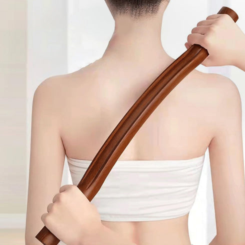 Wooden Massage Stick Body Massage Roller for Muscle Relaxation Manual Gua Sha Tool Acupressure Pen Spa Muscle Massagers