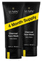 Lumin Men's Charcoal Face Wash, 100ml, 2-Pack - Unclogs Pores, Controls Oil, Prepares Skin for Shaving