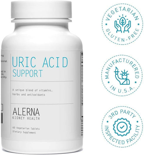 Uric Acid Support, Tart Cherry, Celery Extract, Turmeric, Quercetin, 60 Vegetarian Tablets