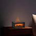 Mikinona Flame Essential Oil Diffuser with LED Color Light, Office Desk Humidifier Aromatherapy Scent Diffuser for Home