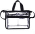 Medium Clear PVC Makeup Artist Set Bag, Transparent Cosmetic Storage for Travel, Stadium Approved Tote with Strap