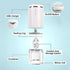 Ultrasonic Contact Lens Cleaner 2.0, Intelligent Cleaning Machine for Soft and Rigid Contact Lenses (White)
