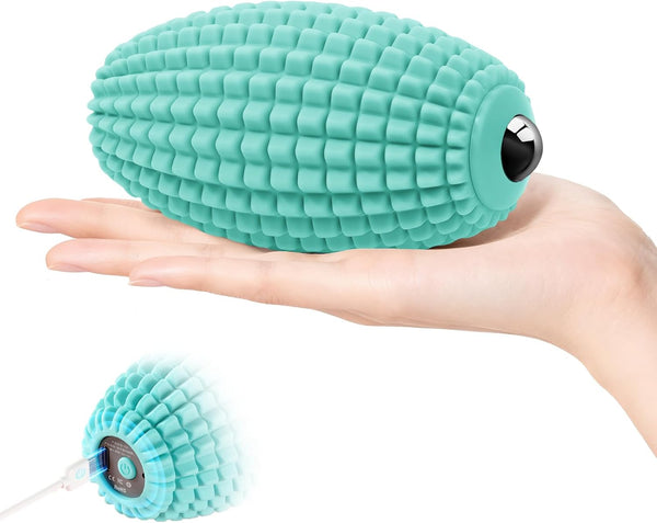Vibrating Massage Ball for Muscle Recovery, Silicone Myofascial Massage Ball, Plantar Fasciitis