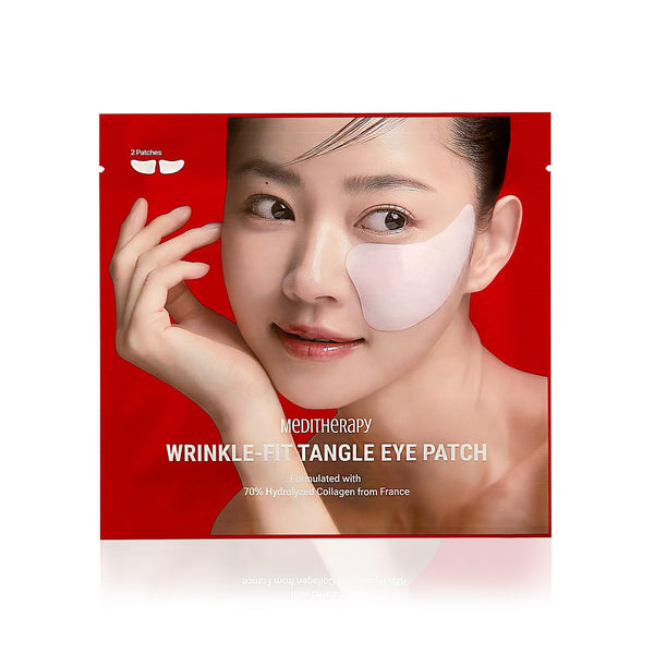 Mega Under Eye Masks (4 Pairs) | Wrinkle-Fit Tangle Eye Patch | Korean Eye Mask for Puffiness, Dark Circles,
