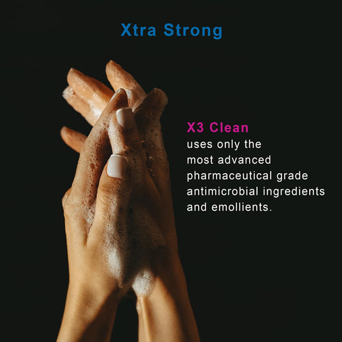 X3 10.2 oz (Pack 3) Clean Foaming Hand Sanitizer, Alcohol Free, Fragrance Free, Moisturizing, Pump Bottles