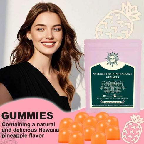 ZKTIA Gummies Immune 60 Gummies 30 Premium Feminine Balance - Vaginal Probiotics for Womens Health & Wellness - Support