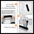 TANG SONG 2 PCS Silicone Makeup Brush Holder, Cosmetic Storage Box Desktop Organizers (Black)