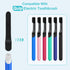 4-Count Black Electric Toothbrush Replacement Heads, Compatible with Quip, Adult Refill Brush Heads