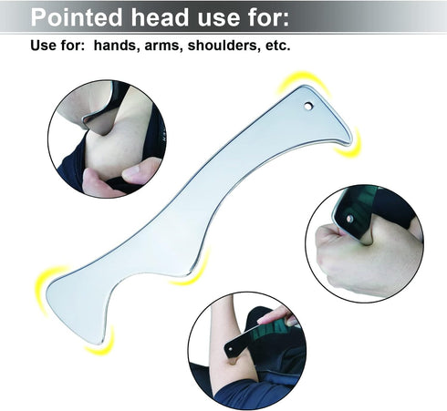 Muscle Scraper Tool, Gua Sha Tool, Scraping Massage Tools, Stainless Steel Scraping Tool, IASTM Tools, Fascia Massage
