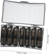 SILENRADAWN 3 Weekly Portable Pill Organizer Box for Travel, Detachable Medicine Case with Daily Compartments and Black